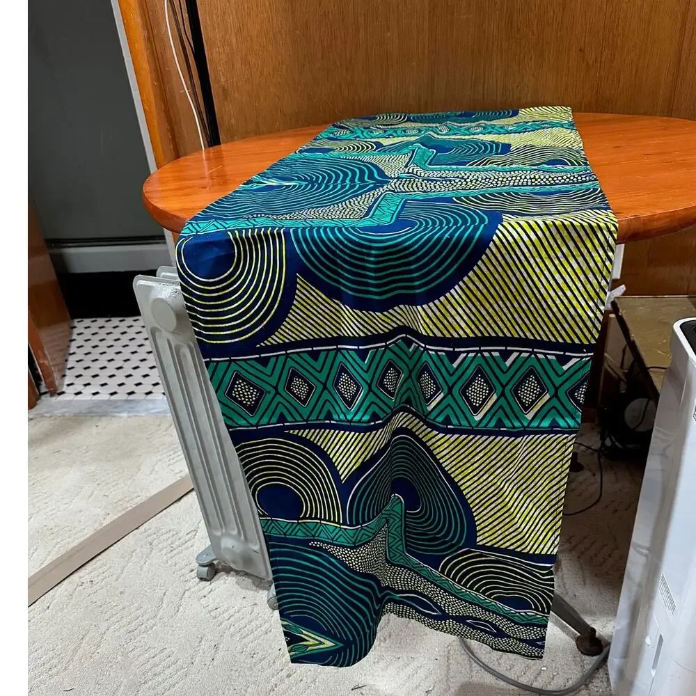 Vibrant Hitarget Real Wax African Print Cotton Table Runner -64